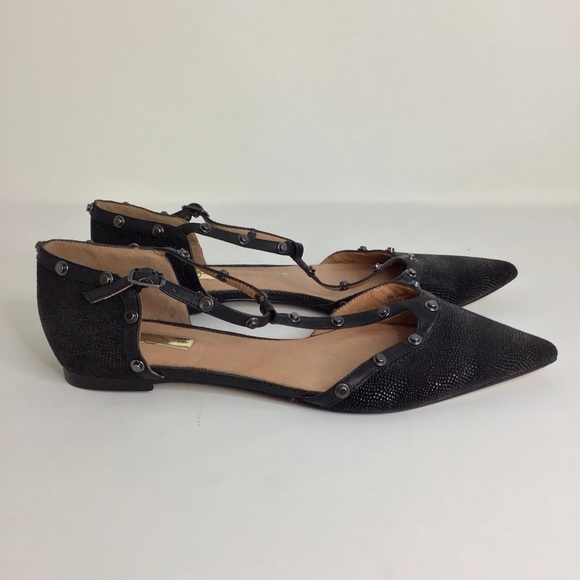 Halogen Black Studded Olson Flats